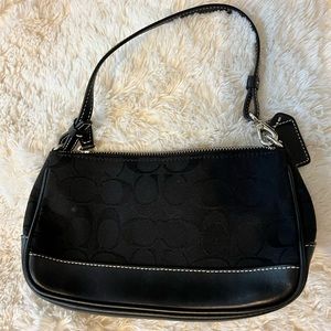 Coach black shoulder bag